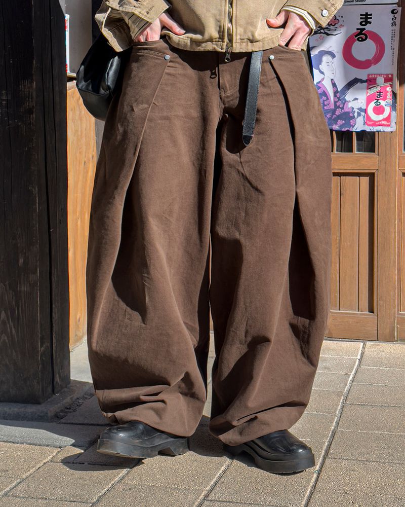 Cuff Bizo Balloon Cotton Pants