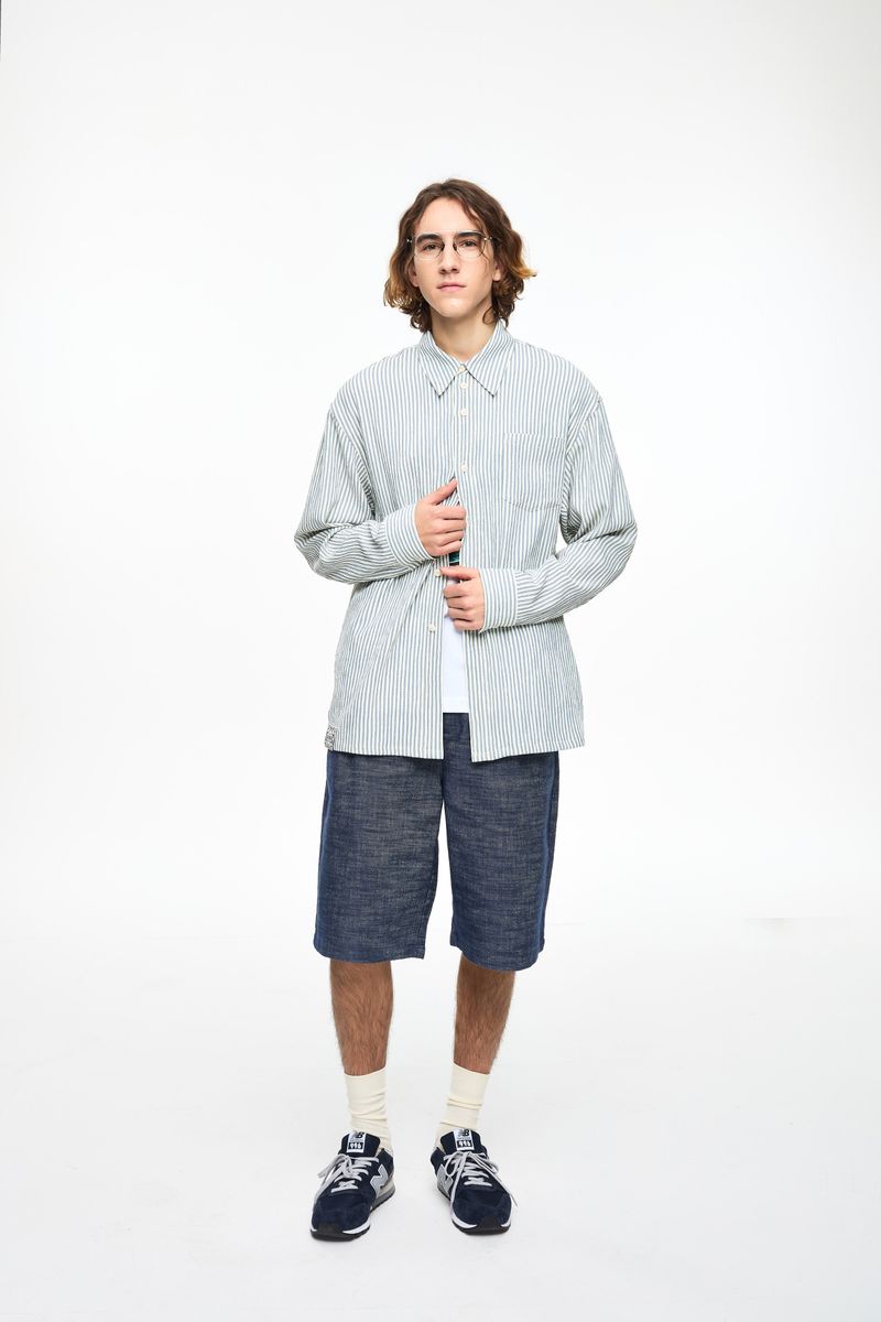 Crinkle Stripe Shirt