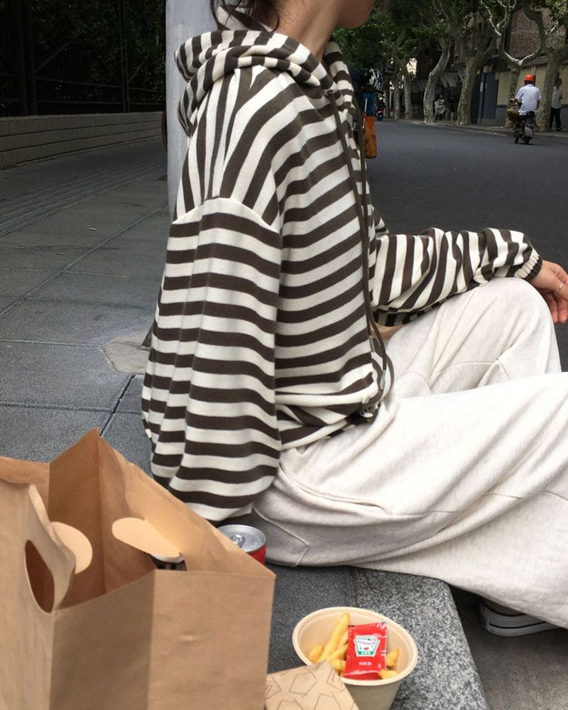 Fiction Stripe Hoodie