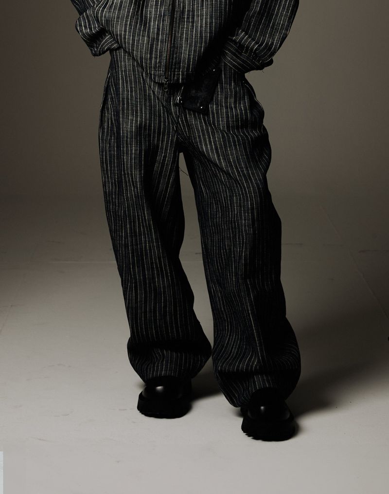 AAMBITION(アアンビション)の「Herringbone Stripe Denim Pants(Pants)」