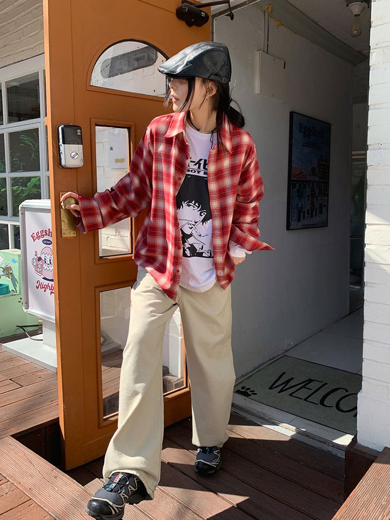 CREAM CHACK SHIRT (2C)