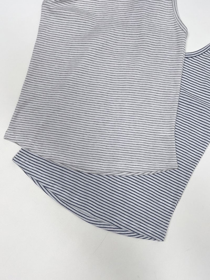 Striped Halterneck Sleeveless