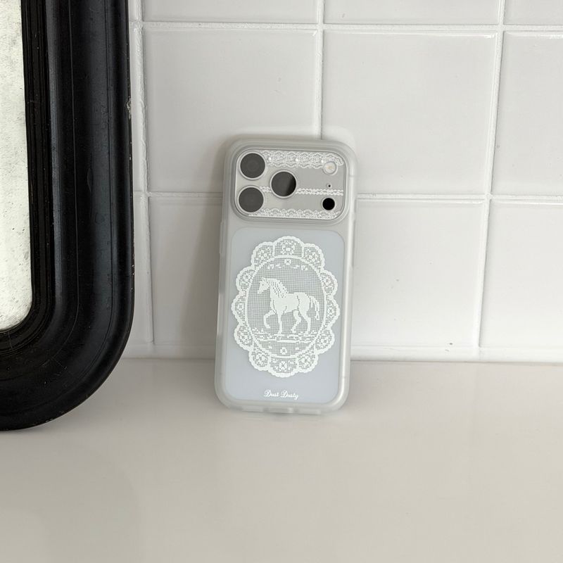 (반투명) horse lace phone case