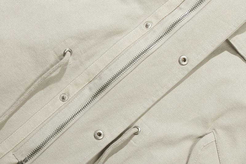 RECENT LOGO M65 PARKA_LIGHT GREY