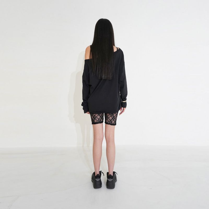 Recycle one- shoulder Tee 001