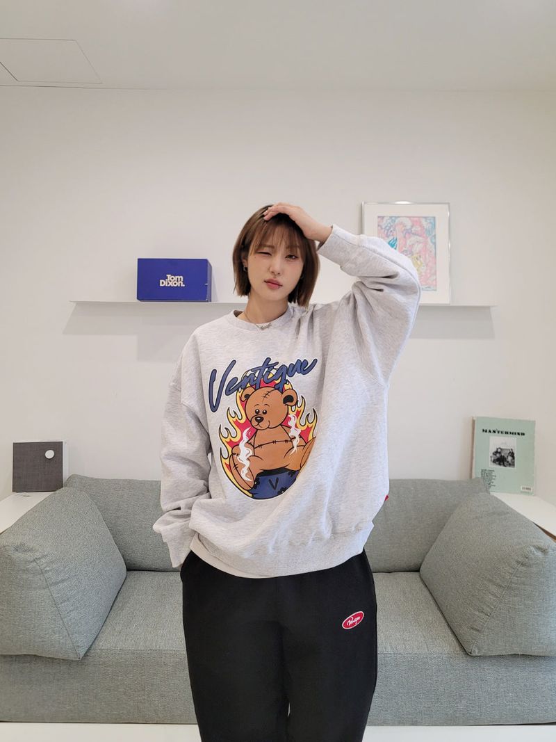 VENTIQUE Bear napping hoodie 3color