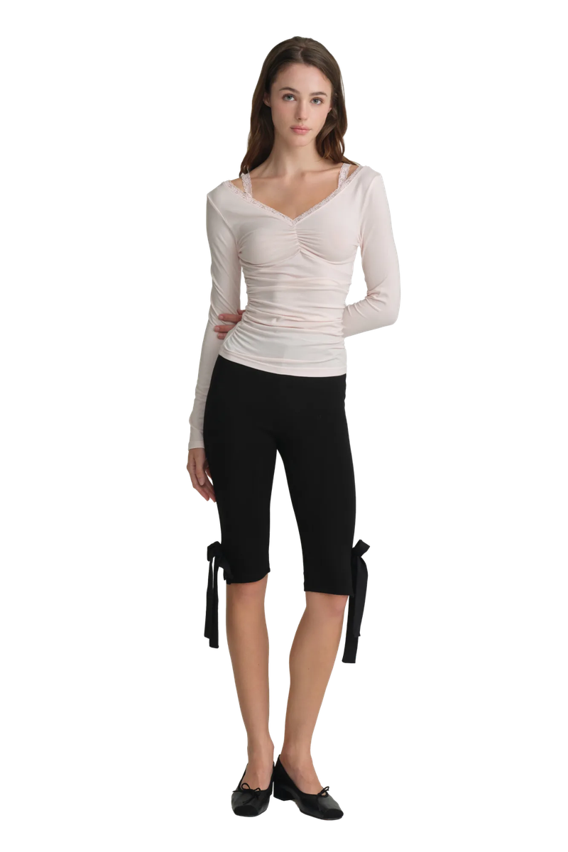 Ballerina lace long sleeve, Pink