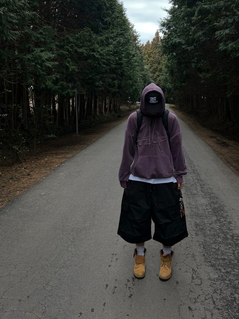 Double Star Pigment-Dyed Hoodie (2 Colors)