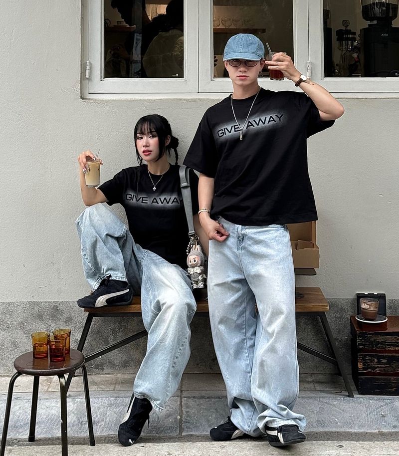 KMC “GIVE AWAY” Shadow Boxy Fit T-Shirt