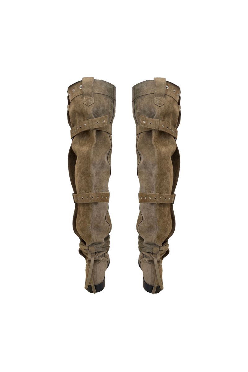 BUCKLE THIGH HIGH BOOTS [LOW]