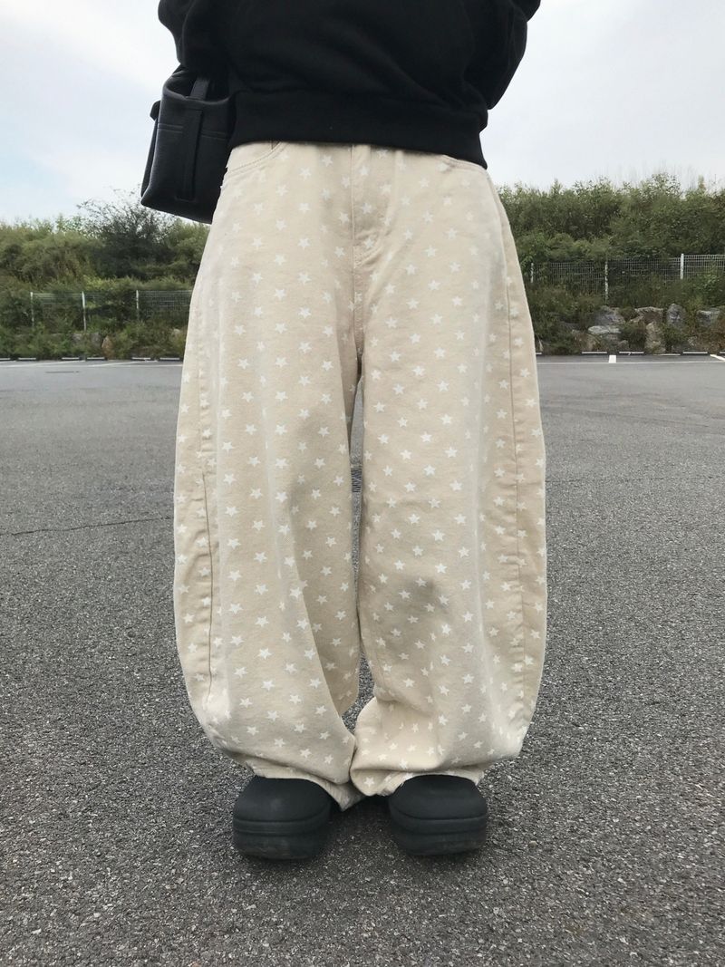 Paul Star Dot Cotton Balloon Pants (2c)