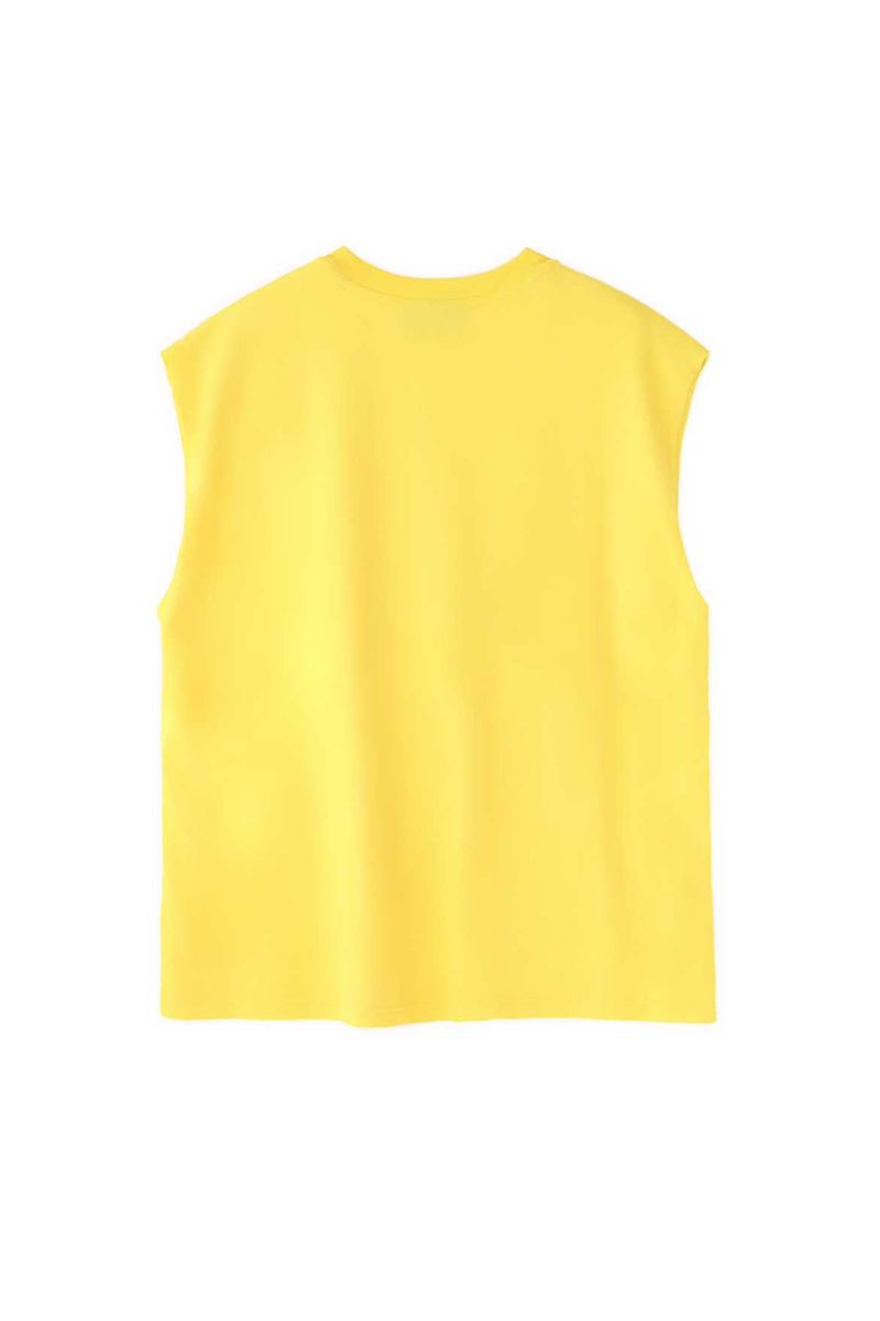 NO SLEEVE PRINT TEE
