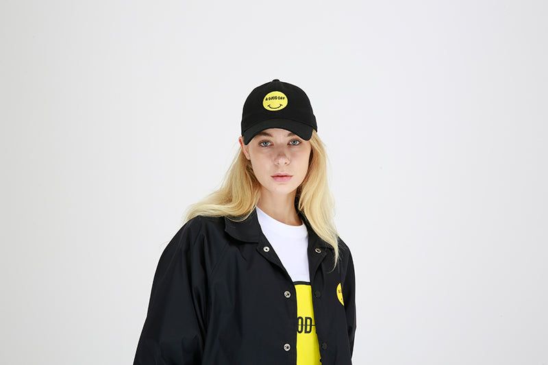 SMILE LOGO BALLCAP (BLACK)