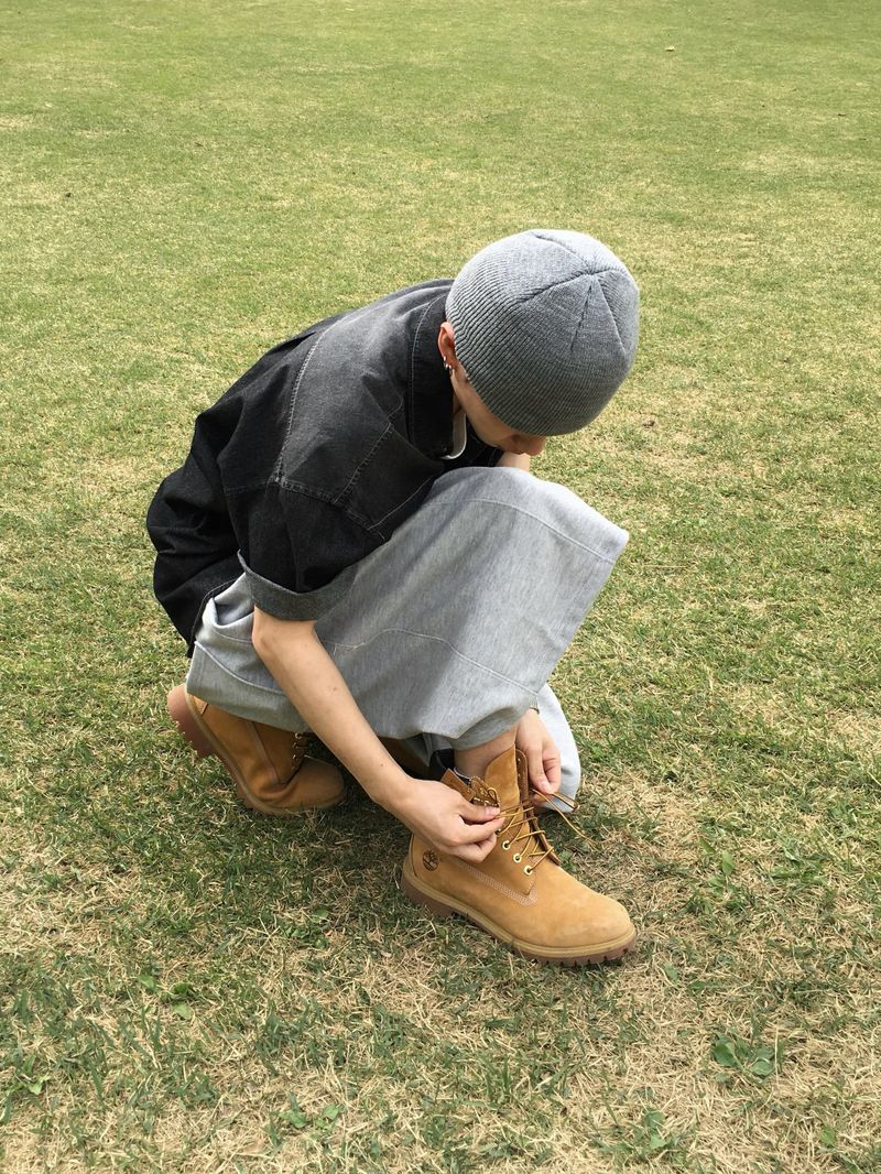 Leaf Snap Short Sleeve Denim Shirt 2C