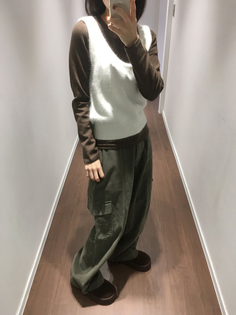 Corduroy Pintuck Cargo Pants (3color)