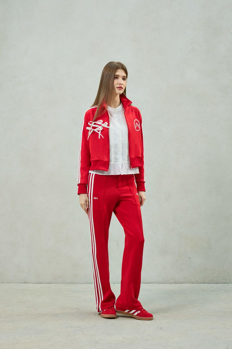 JOEL JERSEY TRACK PANTS / RED