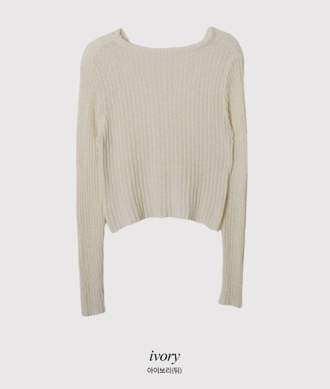 #Wrap Button Layered Knit (3color)