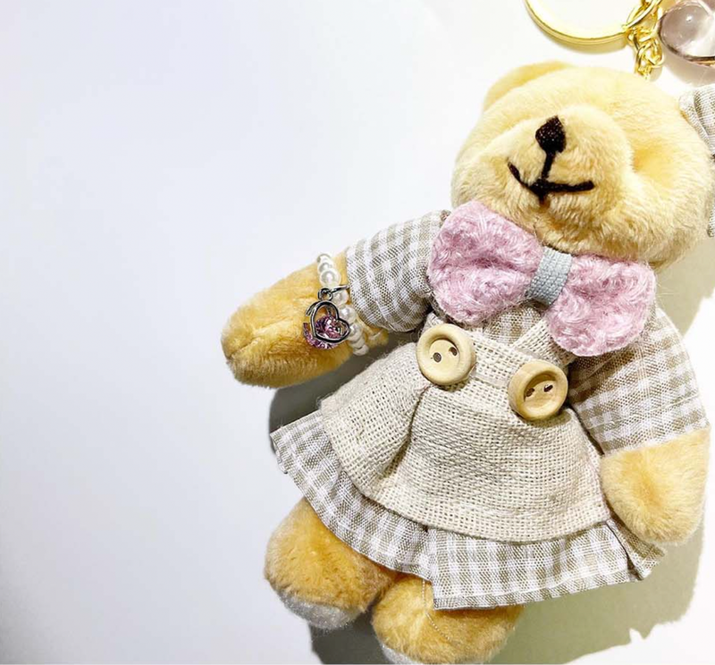 1980s bunny&bear keychain (2type)