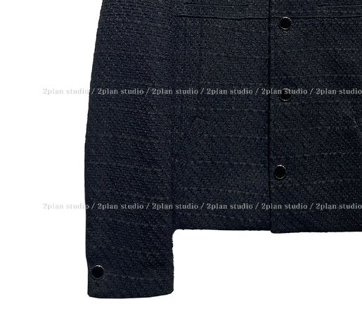 Weasel round tweed jacket
