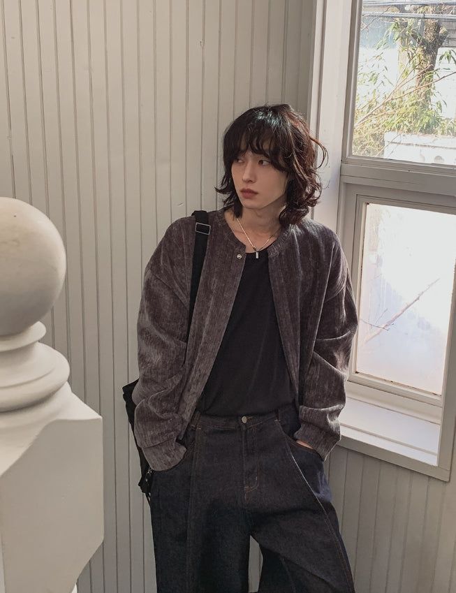 Lexi Velour Crop Cardigan