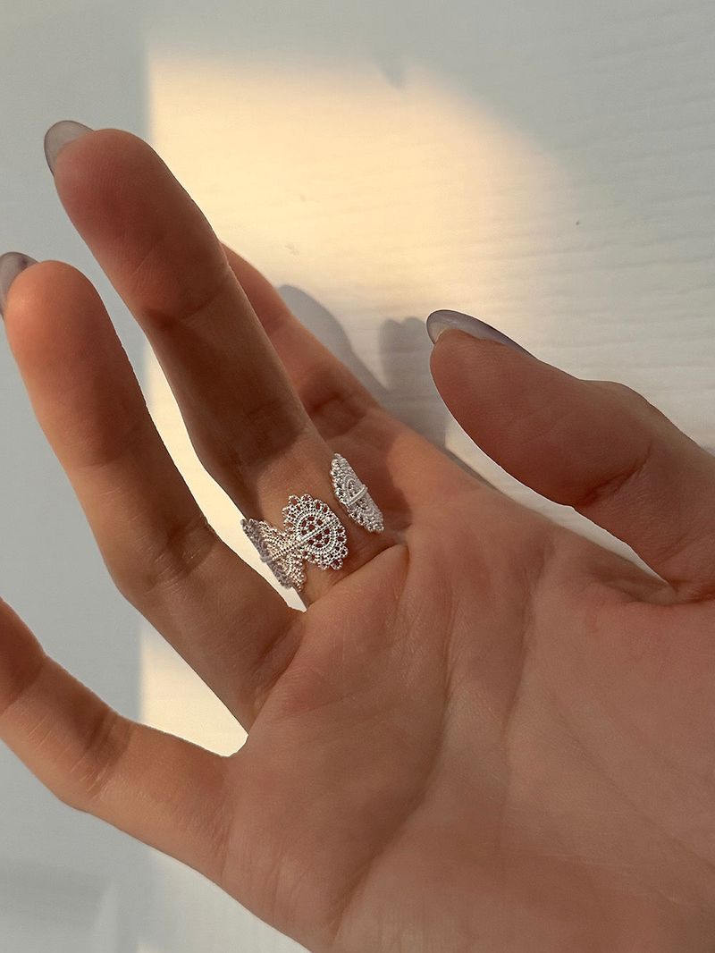 [925silver] Lace band ring