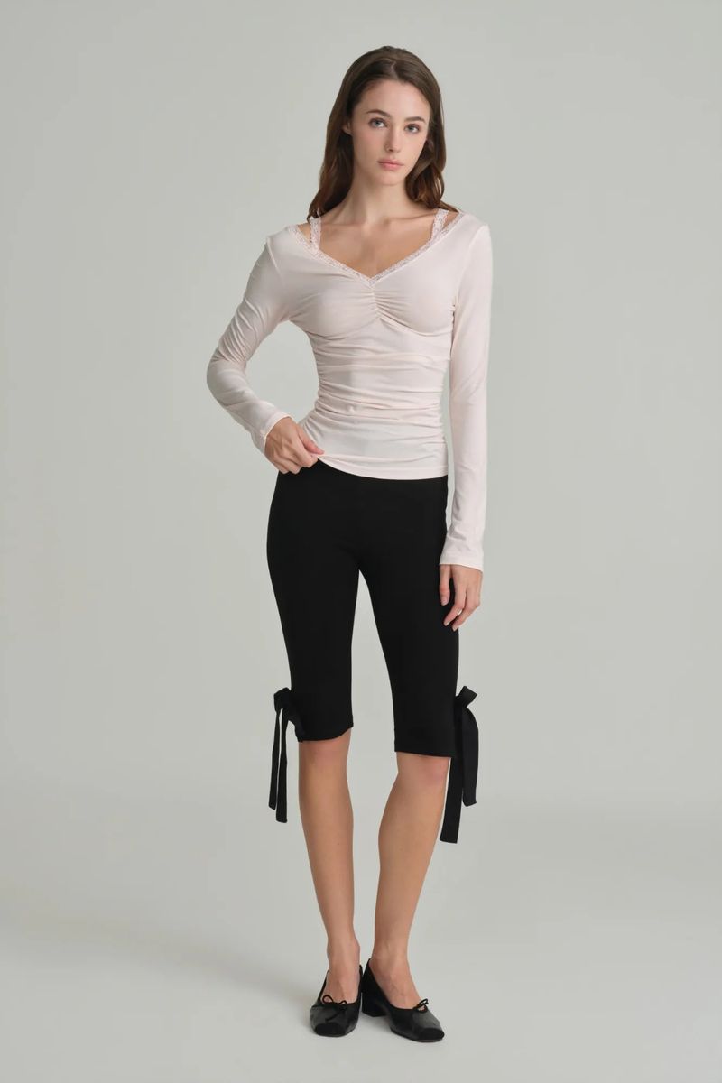 Ballerina lace long sleeve, Pink