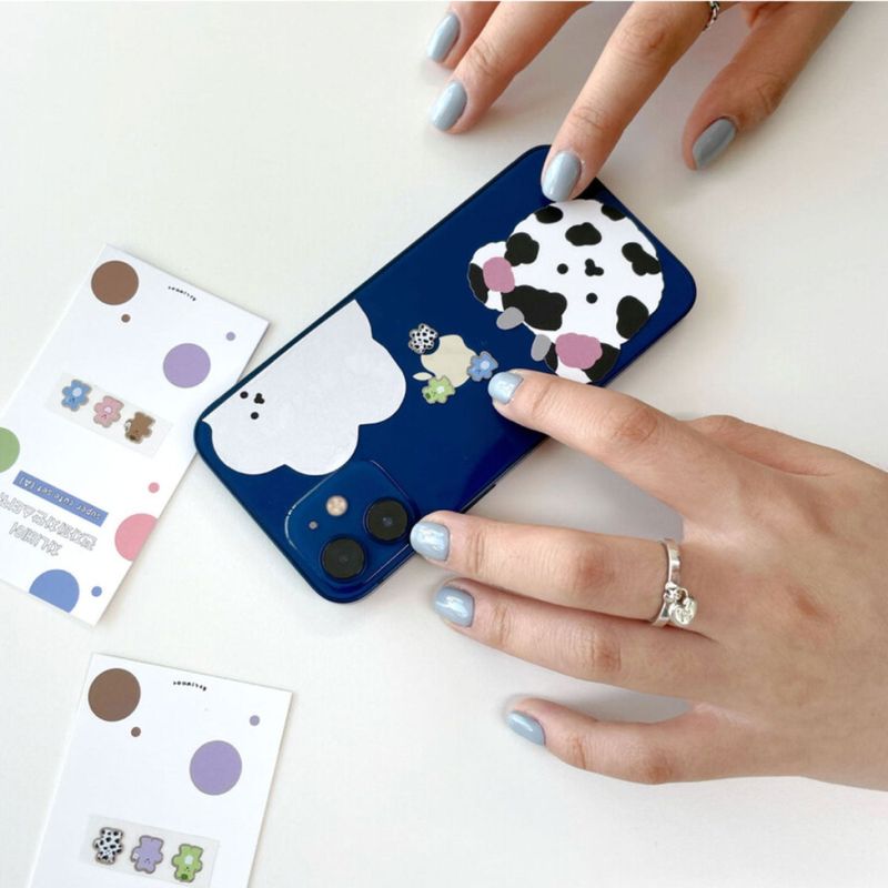 Super cute chanibear Metal sticker Set B