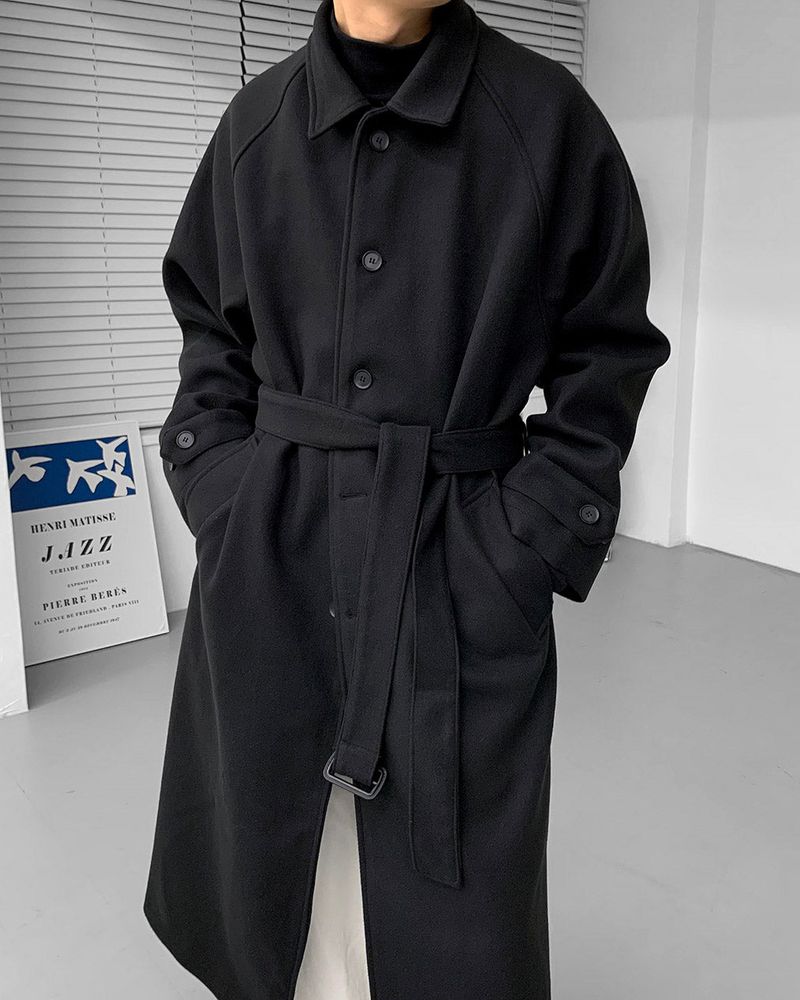 SI wool belted mac coat (3 colors)