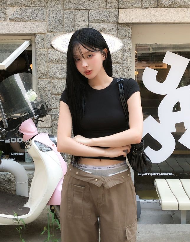 Cont Parachute Adjust Cargo Pants