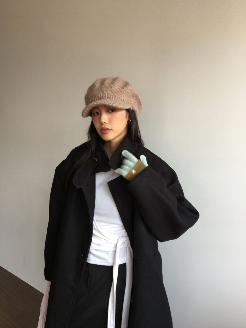 Angora Knit Beret (3color)