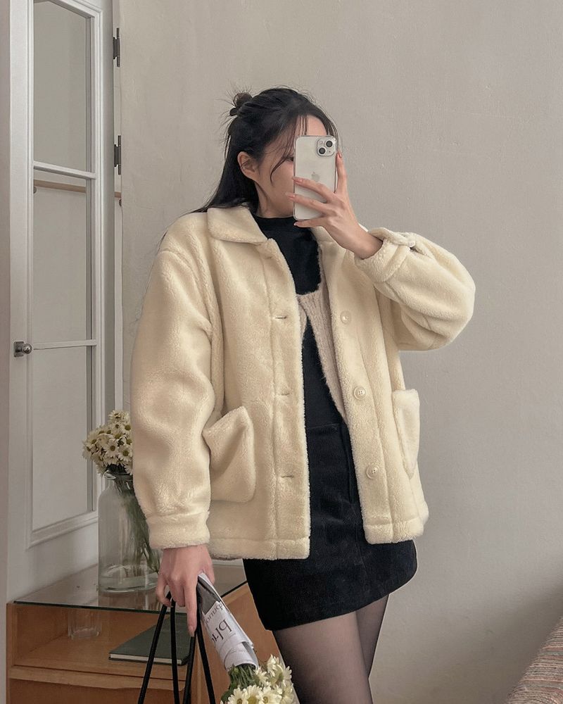 MAYBINS（メイビンス）の「Fur Half Jacket（Jackets/Outerwear）」