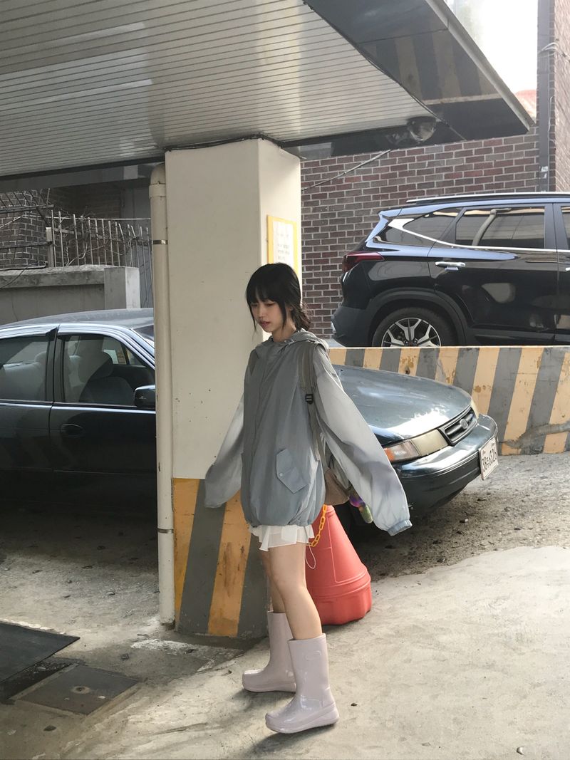 Summer Brick Hood Windbreaker