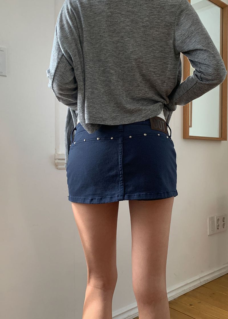 STUD MICRO SKIRT SHORTS