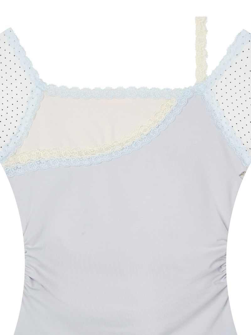 [MADE] Love It Lace Asymmetric Off-Shoulder Tee