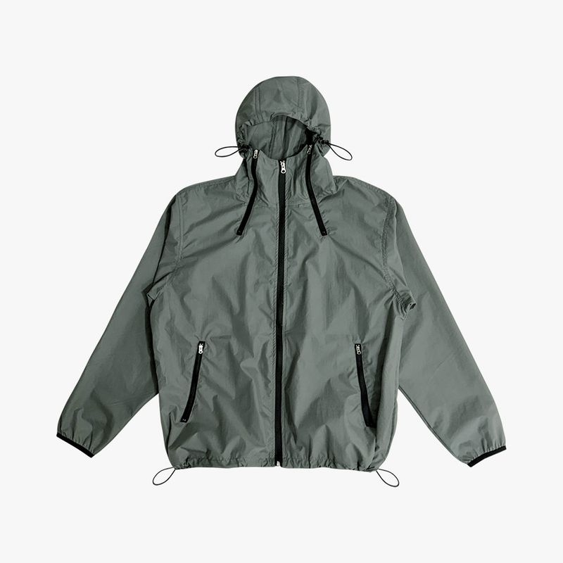 Rex cut line zipper windbreaker