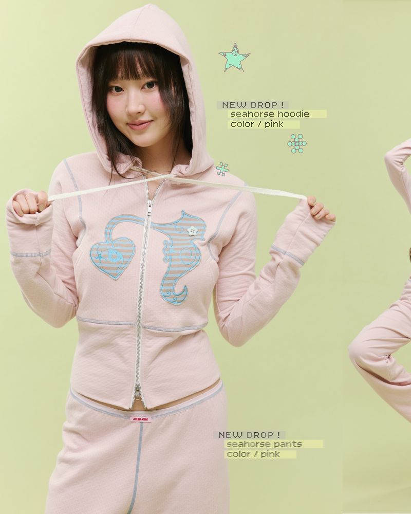 seahorse pants pink
