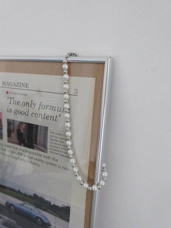 VIVIC（ビビク）の「PEARL & SILVER BALL NECKLACE（Accessories）」