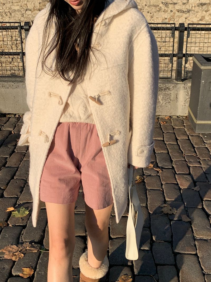 [MADE] Toit wool alpaca handmade toggle hood coat