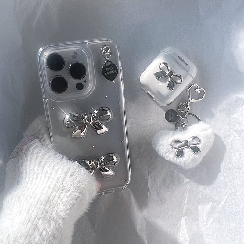 Big ribbon metal heart (Resin case)