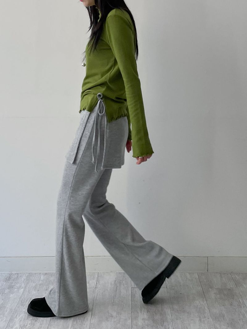 [Brushed Lining] Wave Warmer Turtleneck T-Shirt