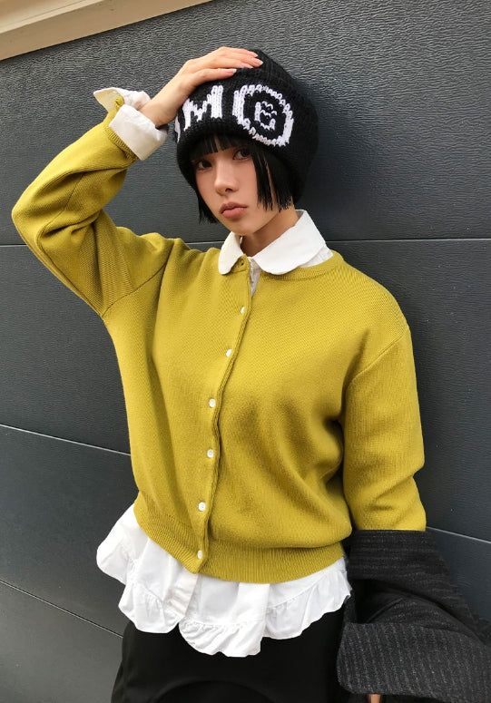 (Brushed) MILK FRILL SHIRT