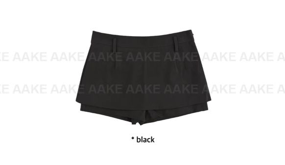 LAYERED MINI SKIRT PANTS