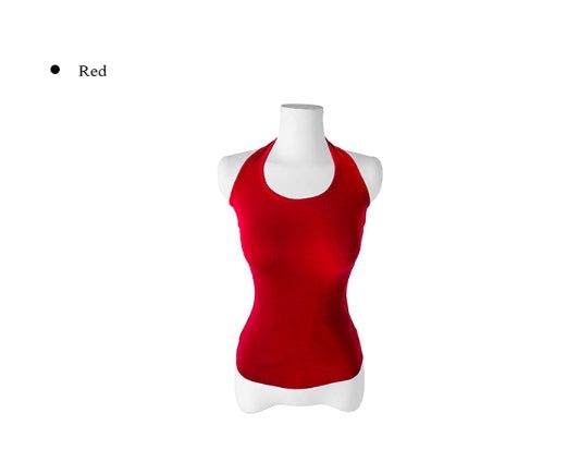 Kure Plain Halter Long Sleeveless