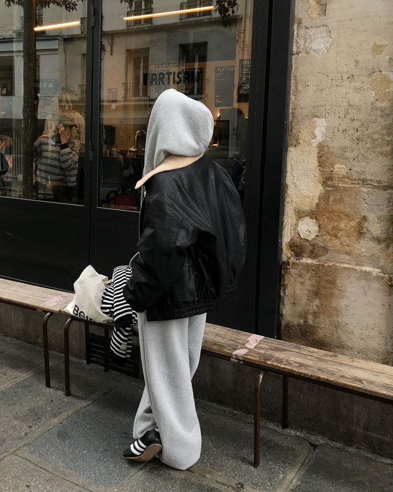 [ORIGINAL] Kyle Wool & Leather 2-Way Jumper