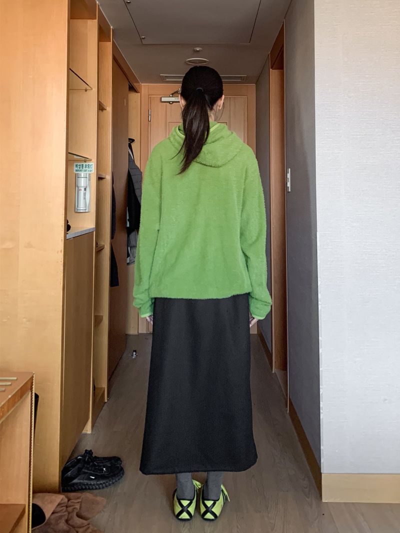 フリースフードアノラック