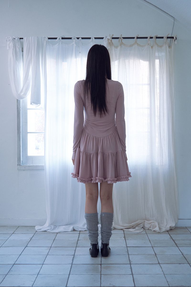 tutu jersey dress_pink