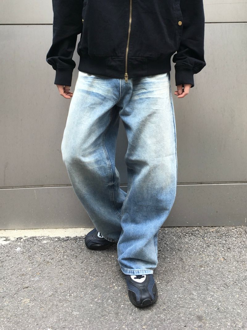 DISCERNMENT(ディサーンメント)の「Bart washed straight denim pants(Pants)」