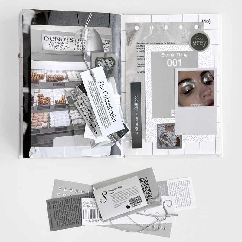 oab tone pack silver / scrap sticker set
