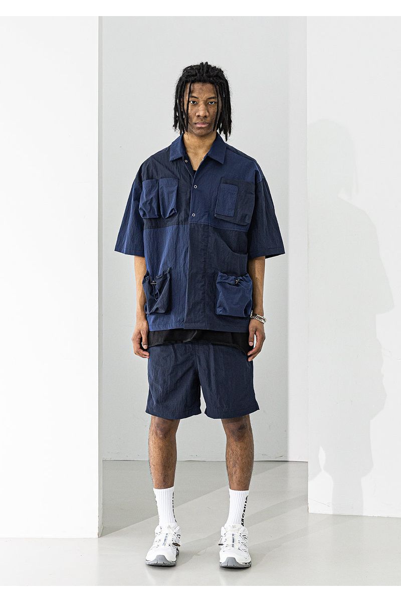 LIPSTACK POCKET OVERSIZED SHORT SHIRTS