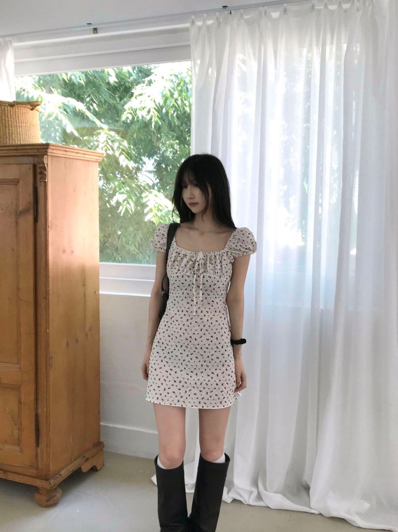 Dear Flower Mini Dress (2 colors)